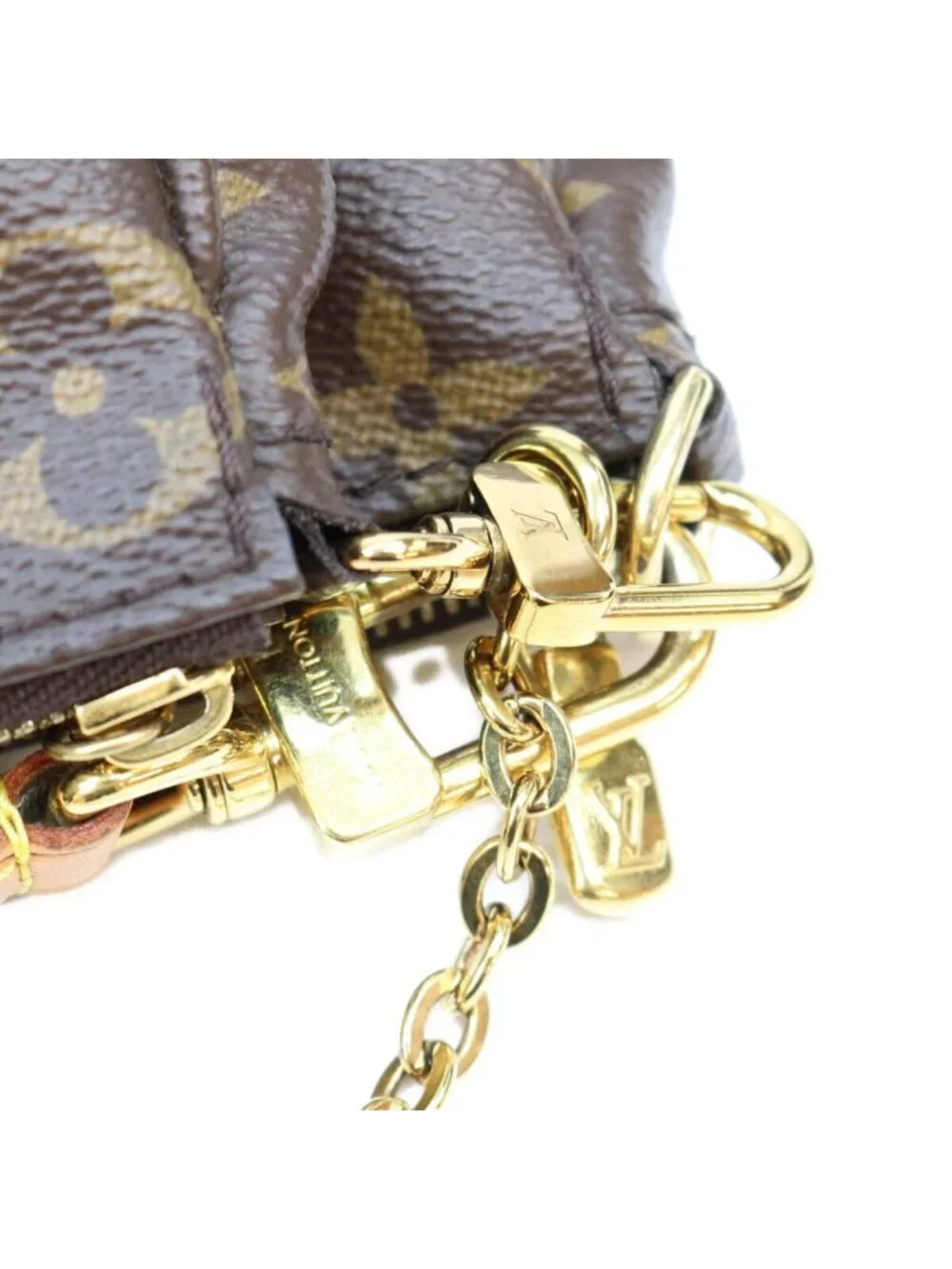 Louis Vuitton Monogram Khaki Multi Pochette Accessoires Shoulder Bag